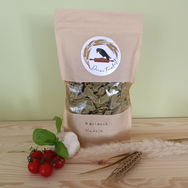 Bärlauch-Dinkel-Nudeln